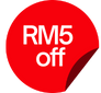 RM 5 off
